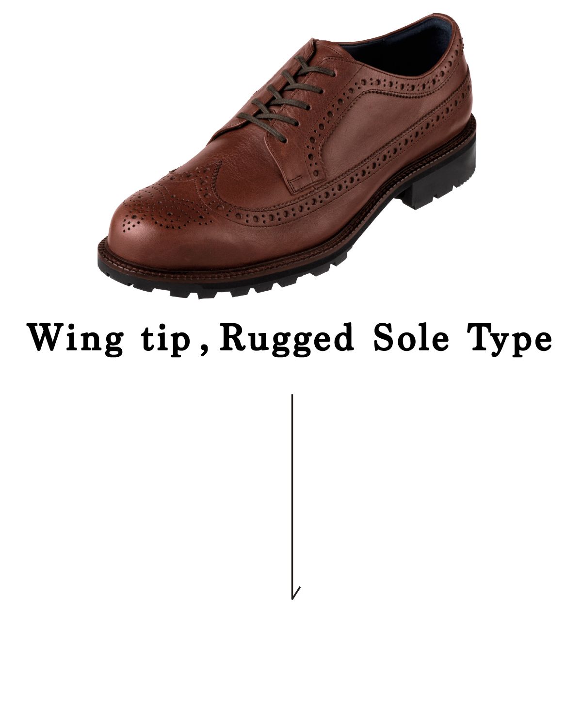 Wing tip , Rugged Sole Type