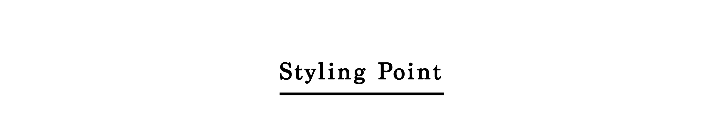 Styling Point